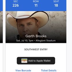 2 - Garth Brooks Tickets 
