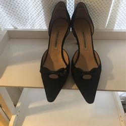 Black Manola Blahnik Heels Size 10.5