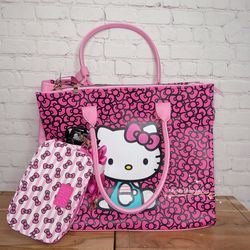 Hello Kitty Travel Tote Bag 3 Piece Set