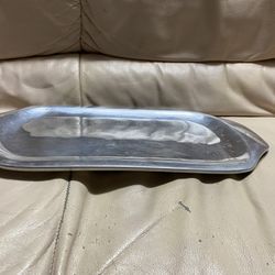 Heavy Duty Silver Metal Tray .