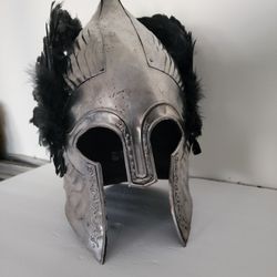 Metal Helmet With Added Wings