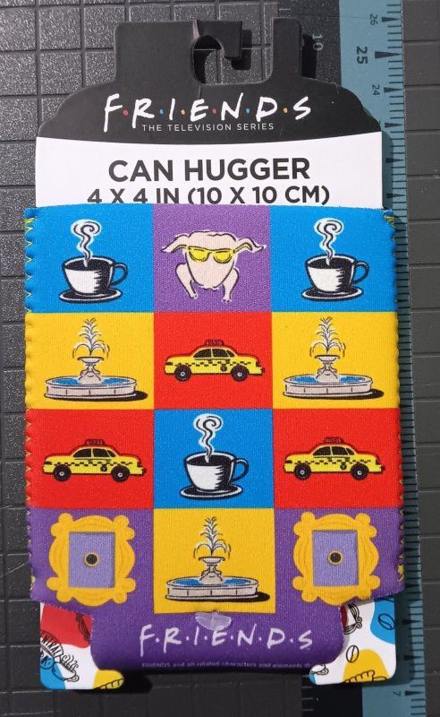 FRIENDS THE TELEVISION SHOW | 4×4 CAN HUGGER | SILVER BUFFALO LLC 2023 | NEW IN BOX