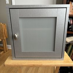 Silver Gray Storage Cube Box