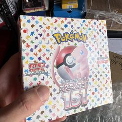 Pokemon Japanese 151 SV2A (FIRST PRINT) Booster Box (SEALED)