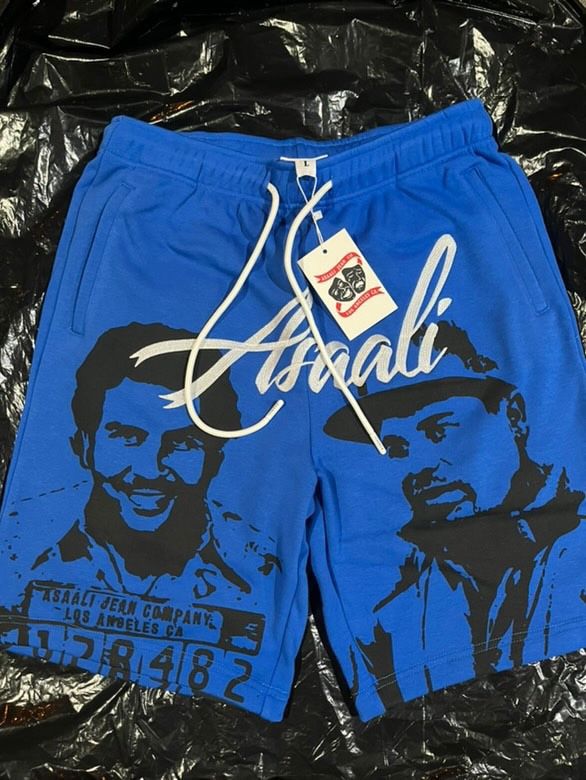 Royal Blue Asaali Shorts , Size Large