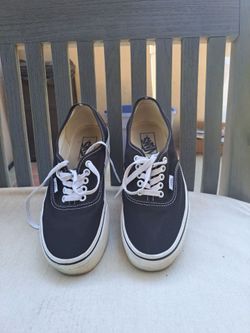 Vans, black and white