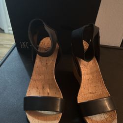 Inc Cork Wedge Sandals 