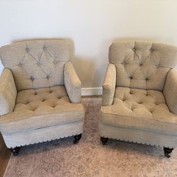 2 accent chairs