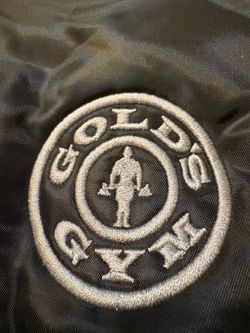 Y2K Gold's Gym X-Treme Activewear Bomber Jacket Mens Size Large