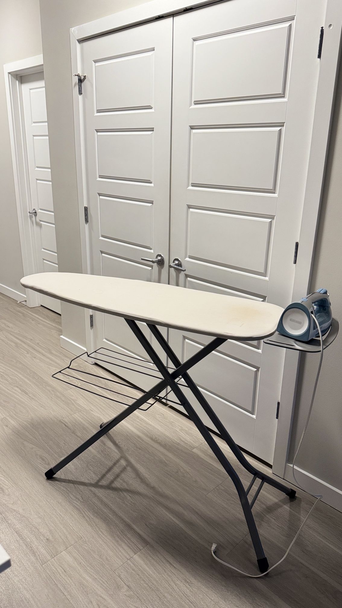 İron and ironing board
