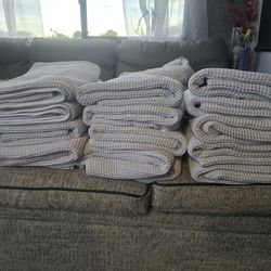 15 Large White Towels..