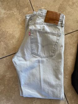Light grey 501s W34 L32
