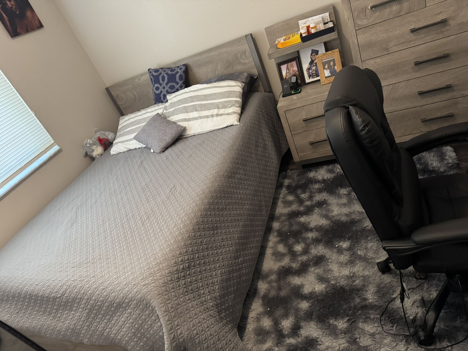 Complete Luxury Bedroom Set – Adjustable Bed + Massage Chair – $3,500