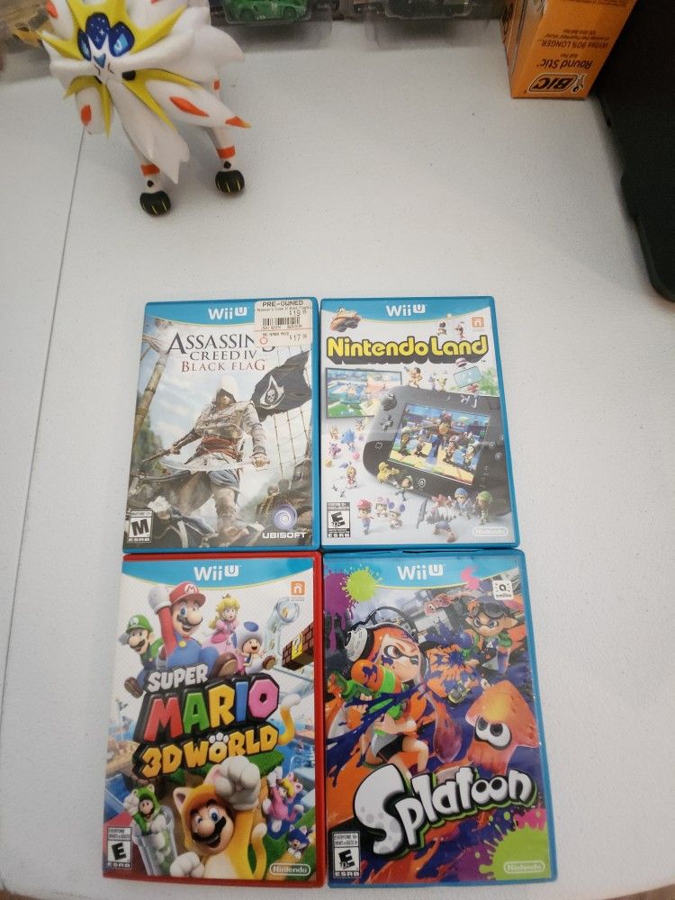 4 Nintendo WII U GAMES