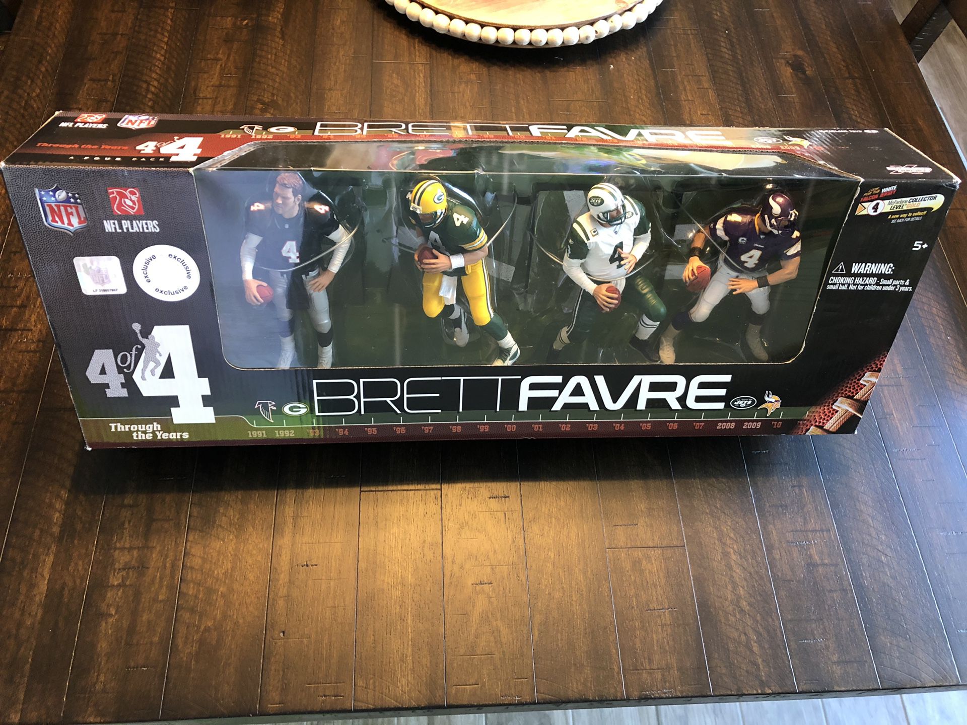 McFarlane Toys NFL Brett Favre Through the Years Exclusive Action Figure 4-Pack #4 of 4 [Black Falcons Jersey]