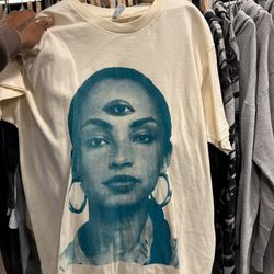 Hand Screen Printed Sade Shirt Size Xl By.