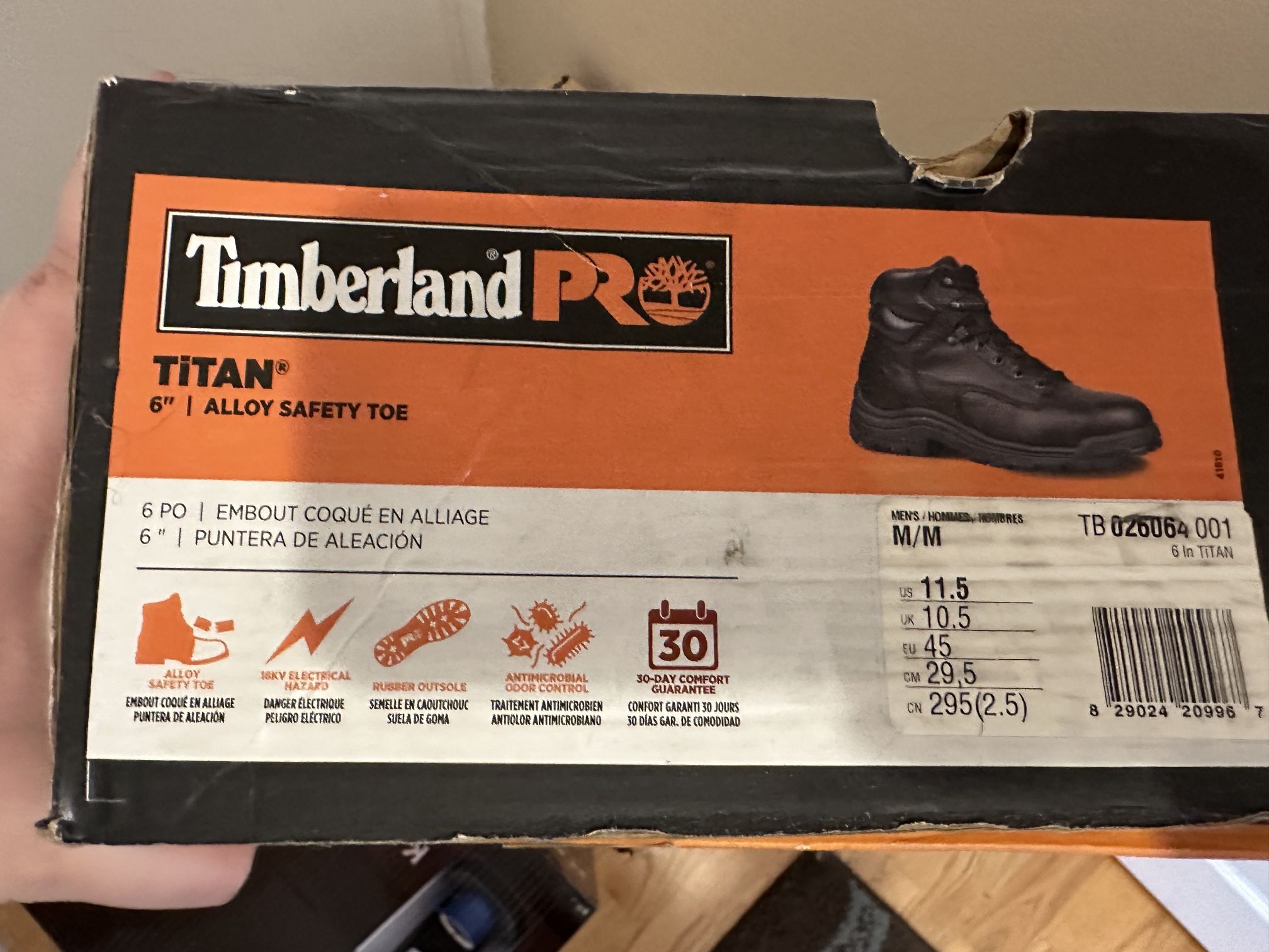 timberland pro titan alloy safety toe boots