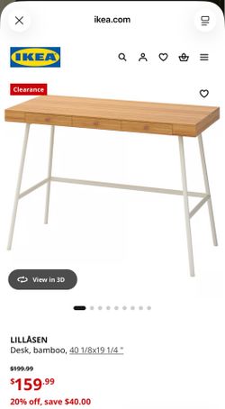 LILLASEN IKEA Desk bamboo