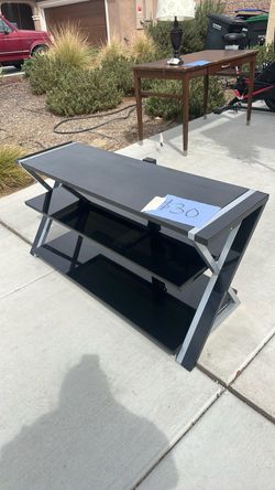 Black 3-Tier TV Stand