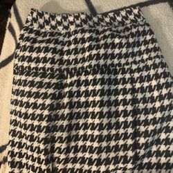 Medium A Line Skirt Houndstooth