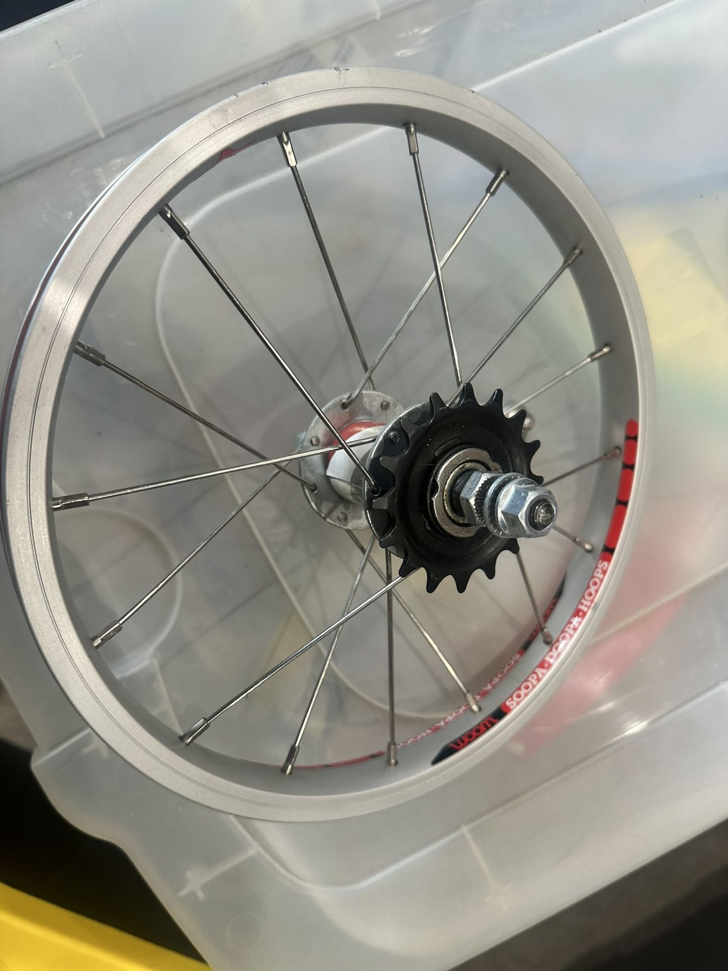 Woom 2 rear wheel with coaster brake