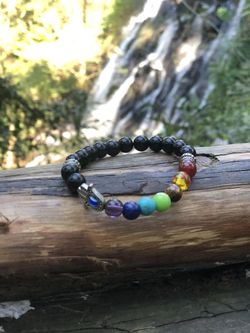 Obsidian chakra bracelets