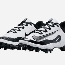 Nike Alpha Huarache Elite 4 Low MCS White/Black Mens Size 13 New FD6255-108