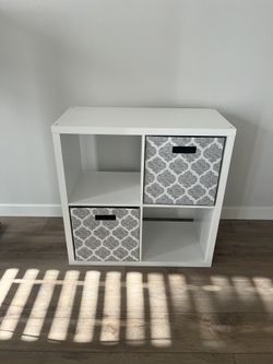 30”30”15” White Storage Cube