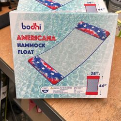 PATRIOTIC MESH HAMMOCK Pool Float Raft BRAND NEW