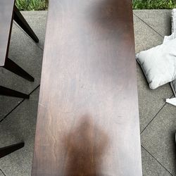 Brown Coffee Table With 2 End Tables
