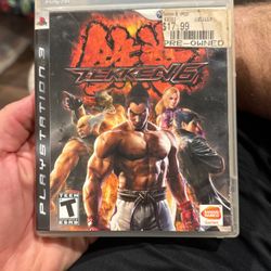 PS3 Tekken 6 Sony PlayStation 3 Tested Used Japanese Games Japanese ver w/box