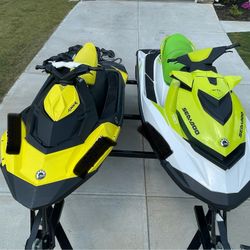 Both 2019/2016 Sea-Doo With Trailer 