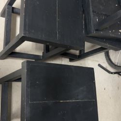 5 Black Stools 