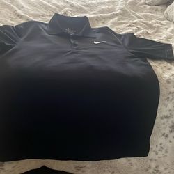 Men Nike Polo Size Medium Black