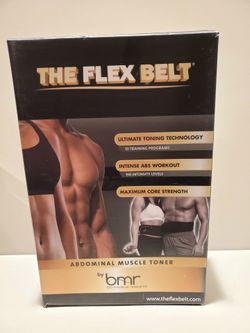 The Flex Belt Ab Muscle Toner Core Workout Fitness Abs Belt by BMR