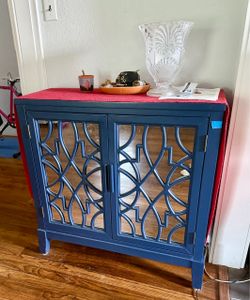 Contemporary Blue Cabinet
