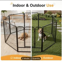 NEW 8 Panel 40 Inch Metal Pet Pen/Yard