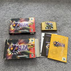 Nintendo 64 Zelda Majoras Mask / Ocarina Of Time Box