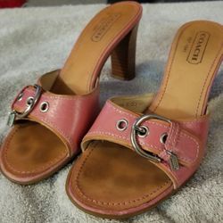 Size 6 Pink authentic Coach heels