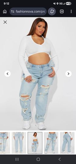 Fashionnova jeans size 18 plus