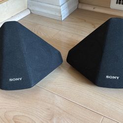 Set Of 2 Sony Surround Sound Pyramid Speakers - # SS-SR301 - 120W
