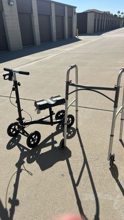 Knee scooter and walker