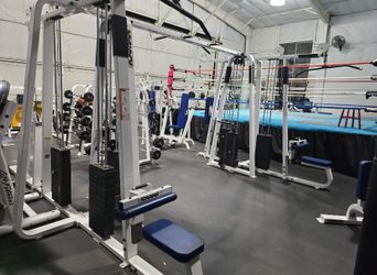 Icarian 6 Stack Jungle Gym Exercise Fitness Weight Machine Lat Pull Down / Seated Row