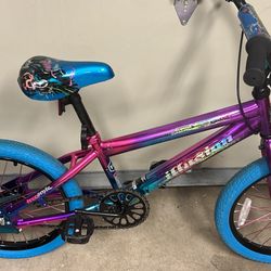 Genesis 71885 18 inch Illusion Girl's Bike - Blue/Purple