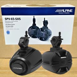 Alpine Speaker Pods 6.5" Cage Mount Speakers 225 Watts Weather Resistant SPV-65-SXS 🚨 Payment Options Available 🚨 No Credit Needed 🚨