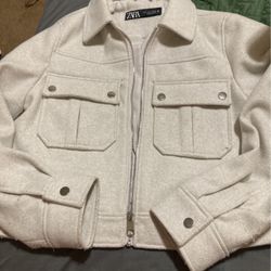 Zara Crop Soft Jacket.  