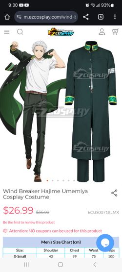 Wind Breaker Umemiya Cosplay
