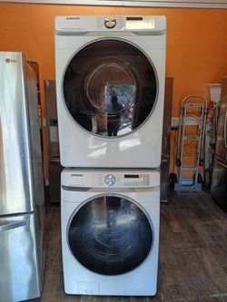 SET WASHER AND DRYER SAMSUNG - STACKABLE-SIDE BY SIDE