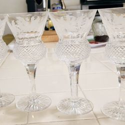 Edinburgh Cut Crystal Thistle Glasses