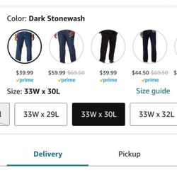 Men's 505 Levi's 33x30 NEW 2 Pair